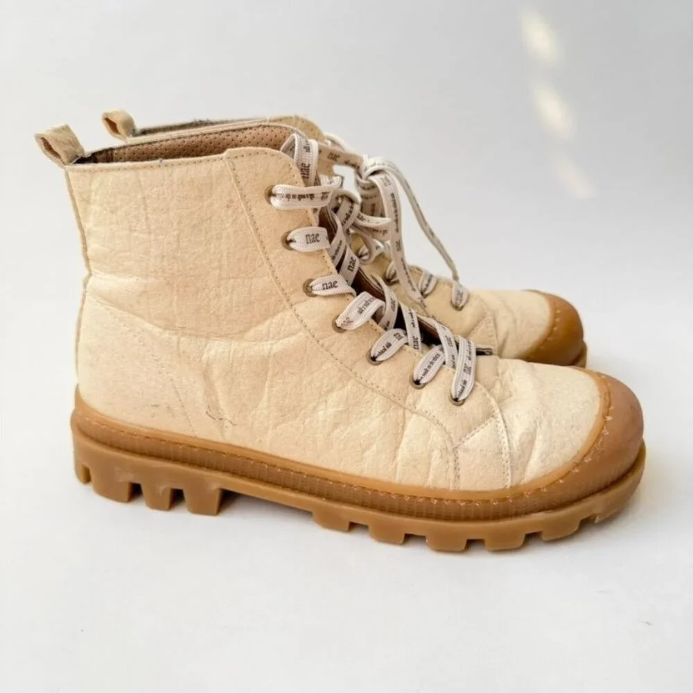 Nae Noah Vegan Boots White EU 40 Women's
